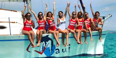 Catamaran Maui (Petrachi 32) Girls Enjoying