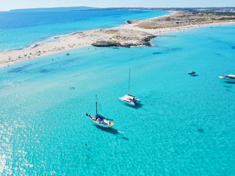 overview of the magical place of illetes formentera